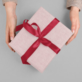 Clean Minimal Beige Linen Mimic Fabric Effect Pink Presentpapper