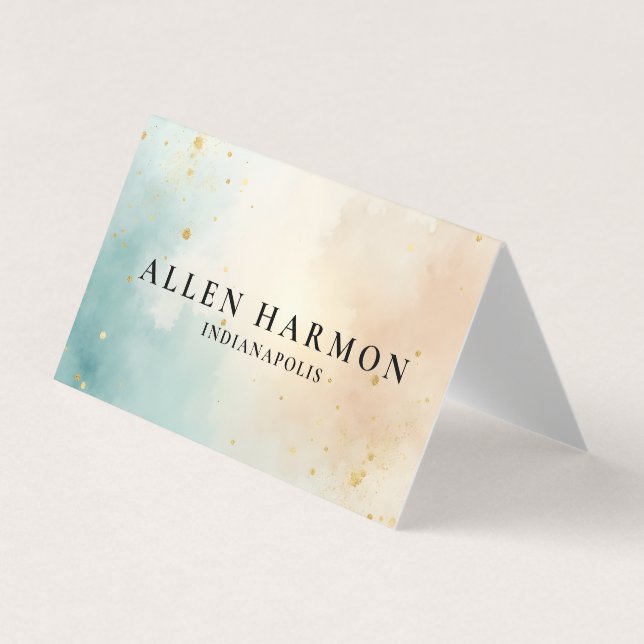 Clean Minimal Custom Family Name | 5-Minute Edit Visitkort (Framsida)