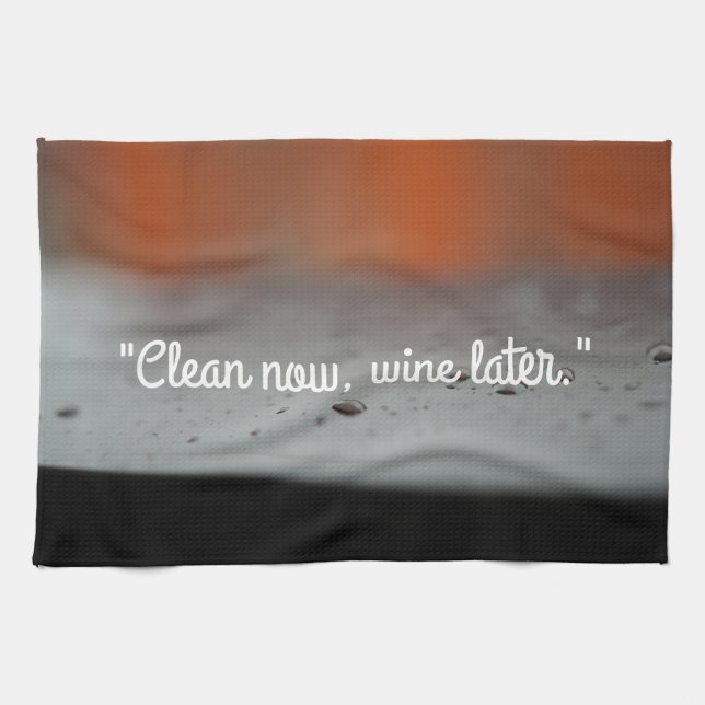 Clean Now, Vin Senare Kitchen Towel Kökshandduk (Horisontell)