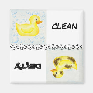 Clean och Dirty Anka Dishwasher Magnet