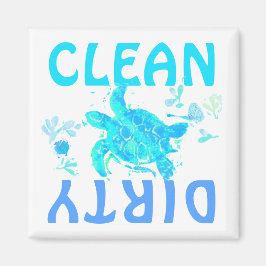 Clean och Dirty Dishwasher Magnet