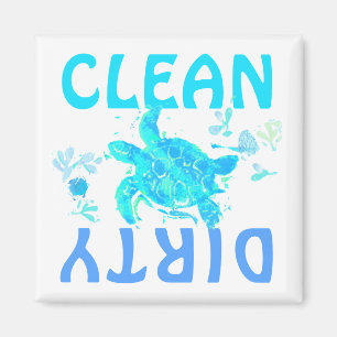 Clean och Dirty Dishwasher Magnet