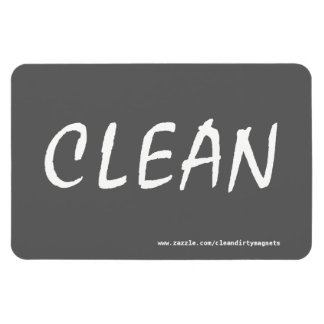 CLEAN w/webbplats adress 4x6 rektangulär magnet