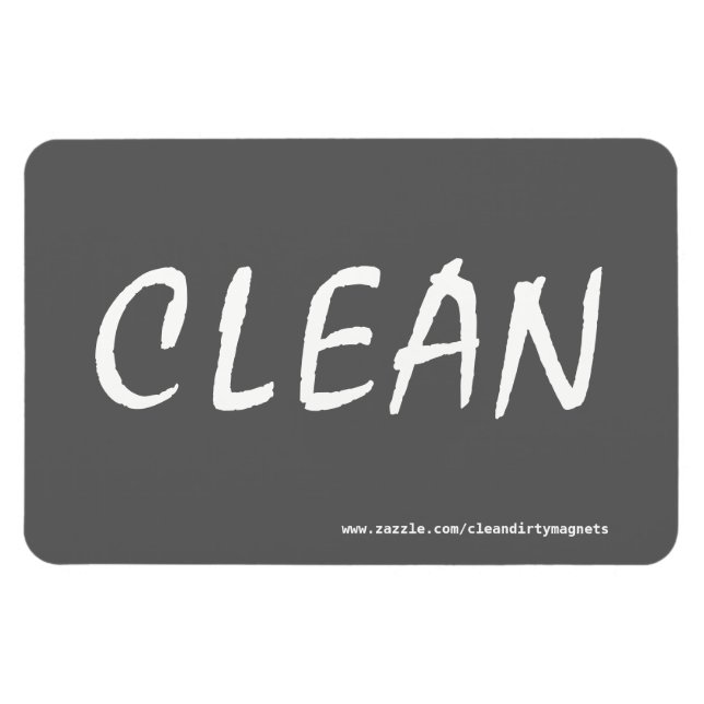 CLEAN w/webbplats adress 4x6 rektangulär magnet (Horisontell)