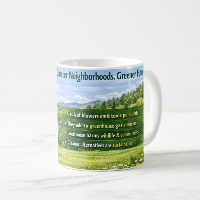 Cleaner Air Eco Awareness Mug  Kaffemugg ("Clean Air Starts Here")
