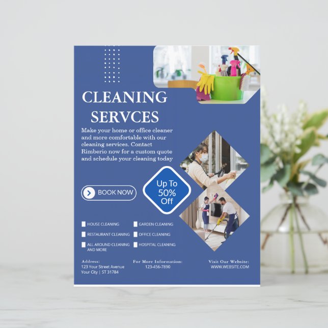 Cleaning Company | Custom Logo Cleaning Service (Stående Fram)