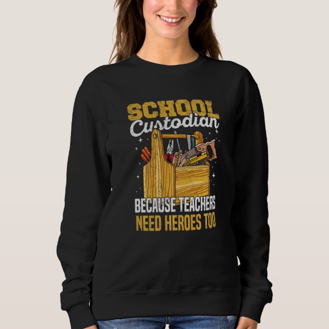 Cleaning School Custodian for a School custodian   T Shirt (Framsida)