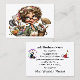 Cleaning Service Housekeeping  Business Card Visitkort