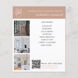 Cleaning Services Logo Business Promotional Modern Flygblad