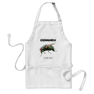 CLEANLINESS, är jobb ett! Apron Förkläde