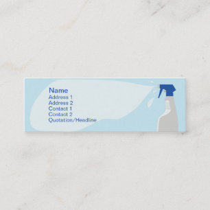 Cleanser - smala mini visitkort