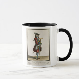 Cleante klädde som ett stolt, mode pläterar, c.1 mugg