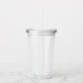 Clear 16 oz Acrylic Tumbler for Cold Beverages Take Away Mugg
