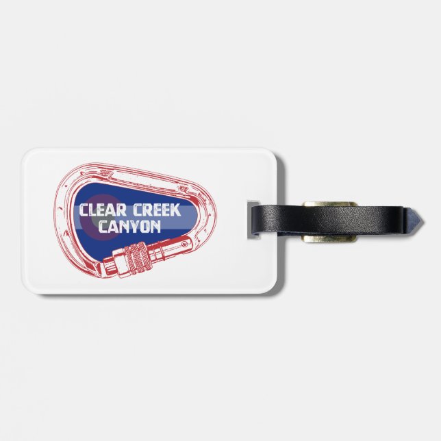 Clear Bäck Canyon Colorado Climate Carabiner Bagagebricka (Baksida Vågrät)