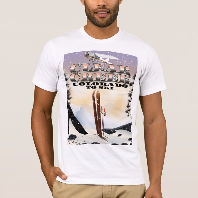 Clear Bäck, Colorado Ski poster. T Shirt (Framsida)