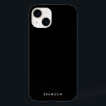 Clear Black iphone case med Namn<br><div class="desc">Radera svart iphone case med ändringsbar text,  där du kan lägga till ditt namn eller annan text</div>