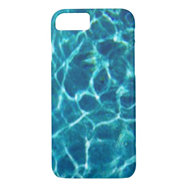 Clear Blue Vatten Case-Mate iPhone Skal (Baksida)