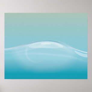 Clear Blue Vatten Poster