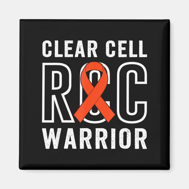 Clear cell rcc warrior njurcancer medvetenhet magnet (Framsidan)