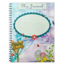 Clear Clue Whimsey Journal ANPASSNINGSBAR Anteckningsbok