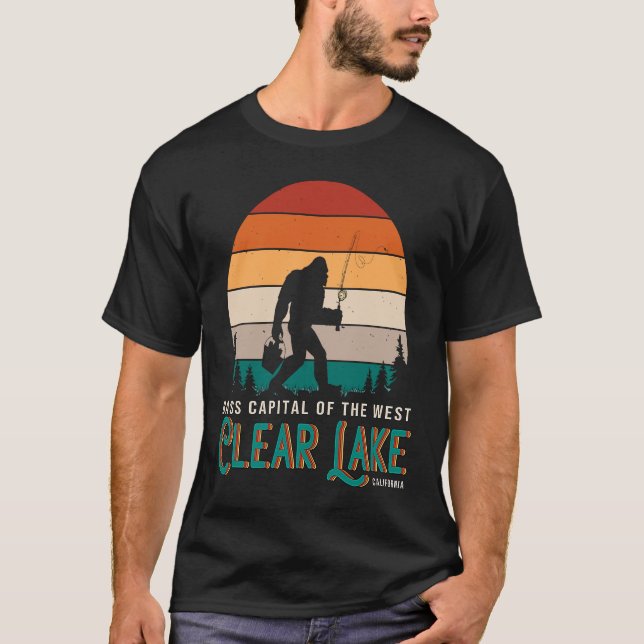 Clear Lake California Bass Capital Of The West Sou T Shirt (Framsida)