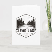 Clear Lake Iowa Utomhus Vintage 1 