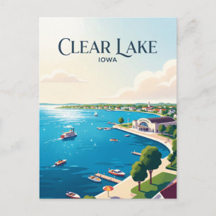 Clear Lake USA Vykort