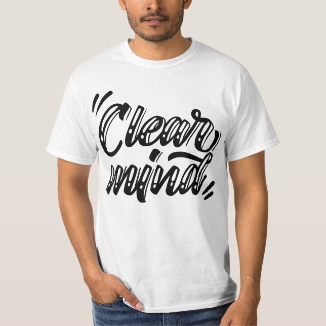 "clear mind" Yoga outfit T Shirt (Framsida)