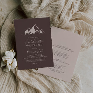 Clear Mountain Land Bachelorette Helg Inbjudningar