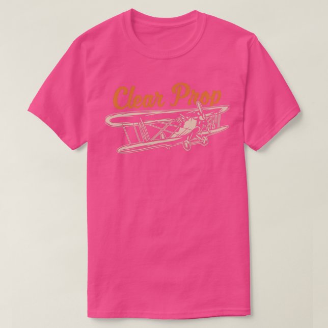 Clear Prop Pilot Design  T Shirt (Design framsida)