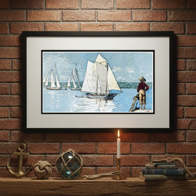 Clear Sailing Harbour Winslow Homer Poster (Skapare uppladdad)