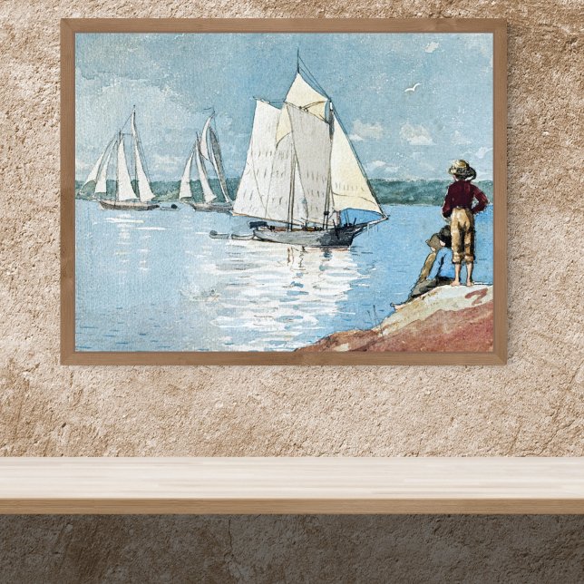 Clear Sailing Harbour Winslow Homer Poster (Skapare uppladdad)