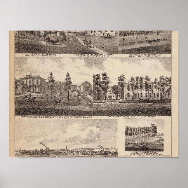 Clear Sjö, Waseca, Minnesota Poster (Framsidan)