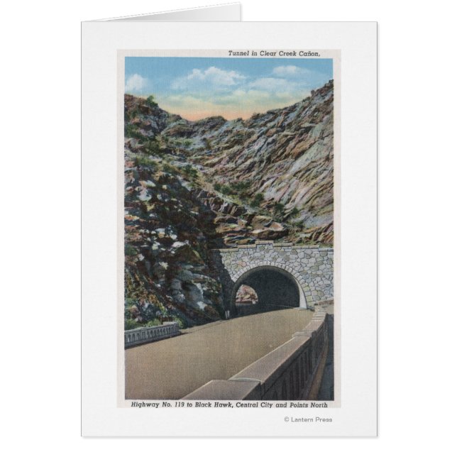 Clear Vatten Canyon, Colorado Hälsningskort (Framsidan)