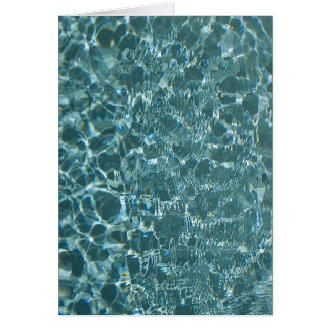 Clear Vatten Hälsningskort (Framsidan)