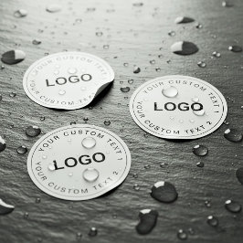 Clear Waterproof Custom Logo Stickers for Business