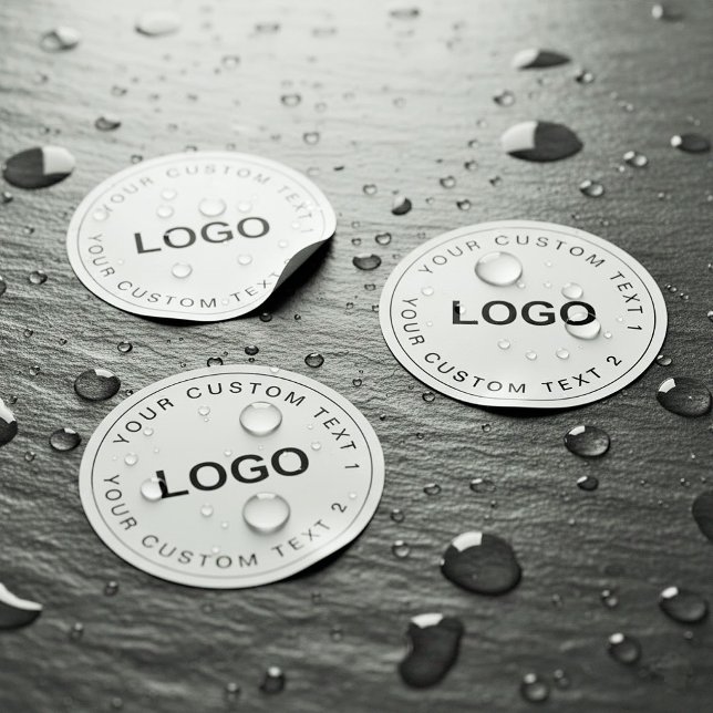 Clear Waterproof Custom Logo Stickers for Business (clear logo stickers, waterproof labels, custom vinyl decals)