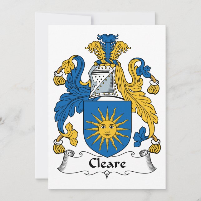 Cleare Family Crest (Framsida)