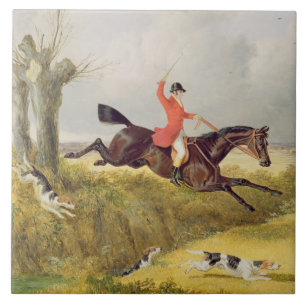 Clearing a en Ditch, 1839 (olja på panelen) Kakelplatta