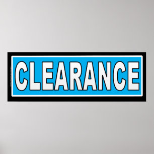 Clearingskylt för butiksbutiksAnvända Poster