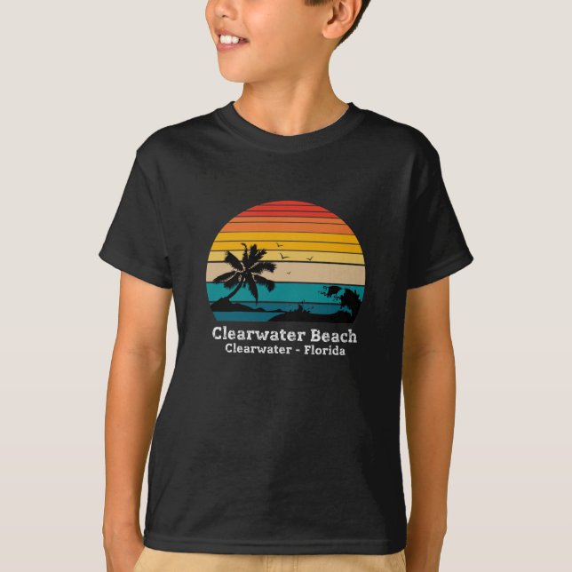 Clearwater Beach Clearwater - Florida T Shirt (Framsida)