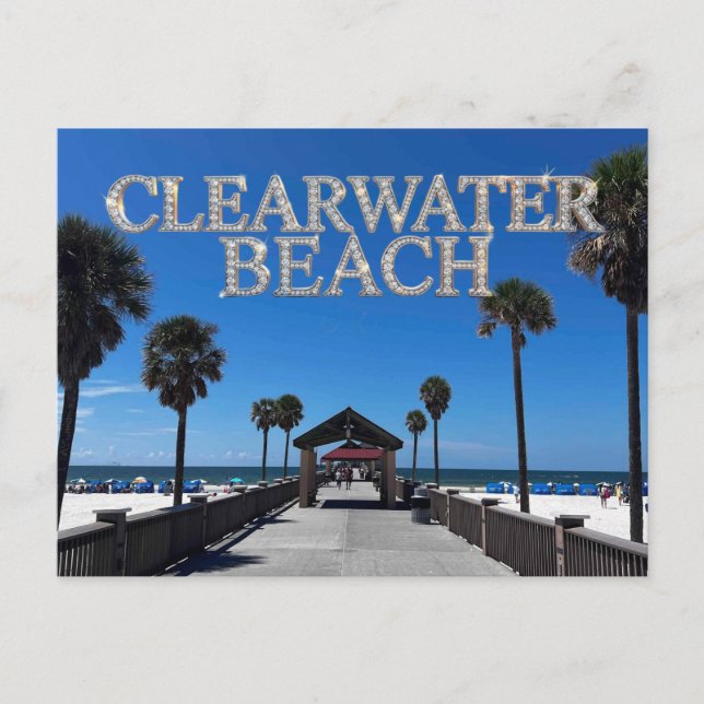 Clearwater Beach Endast Vykort (Framsida)