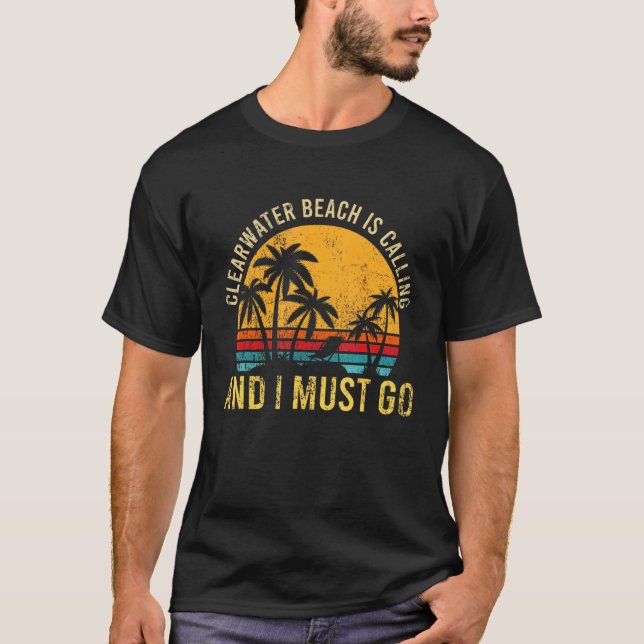 Clearwater Beach Family Resa Florida Beach Vacatio T Shirt (Framsida)