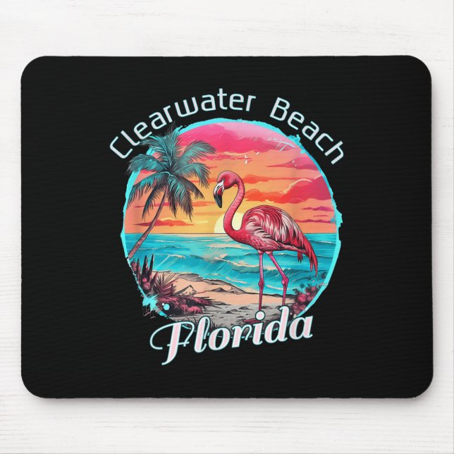Clearwater Beach Florida Beach Flamingo Tropical S Musmatta (Framsidan)