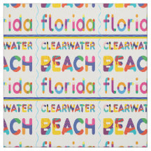 Clearwater Beach, Florida. Färglös text Mönster