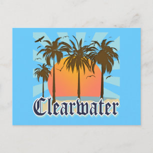 Clearwater Beach Florida FLA Vykort