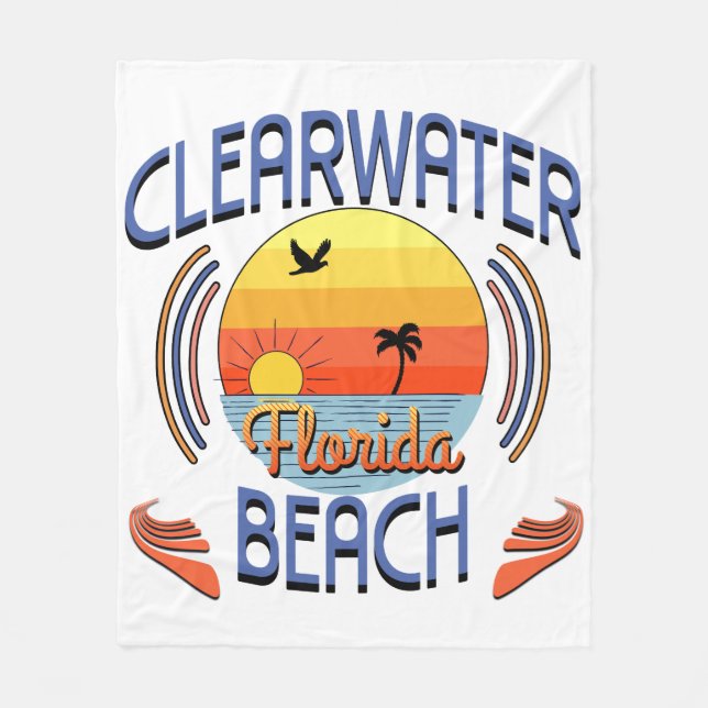 Clearwater Beach, Florida Fleecefilt (Framsidan)