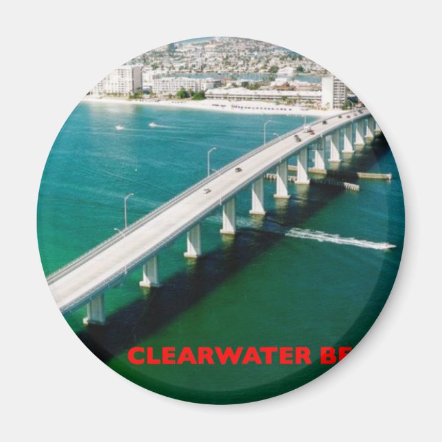 CLEARWATER BEACH FLORIDA MAGNET (Framsidan)