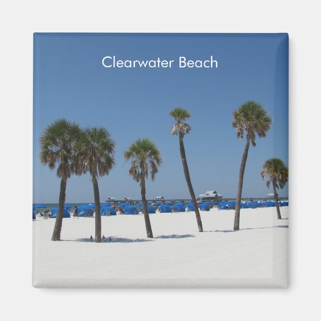 Clearwater Beach, Florida Magnet (Framsidan)