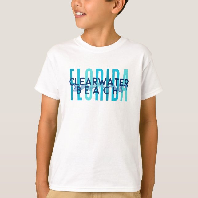 Clearwater Beach Florida (Ocean Vågar) T Shirt (Framsida)